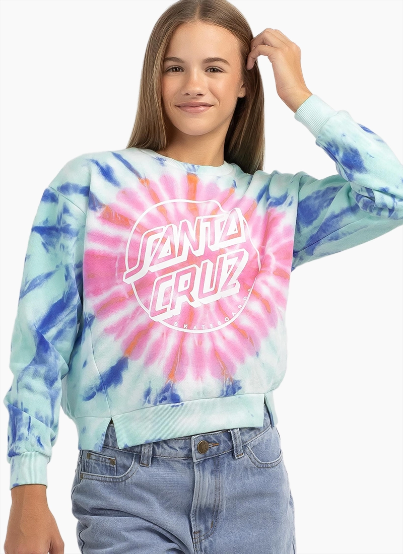 Girls tie dye jumper sale