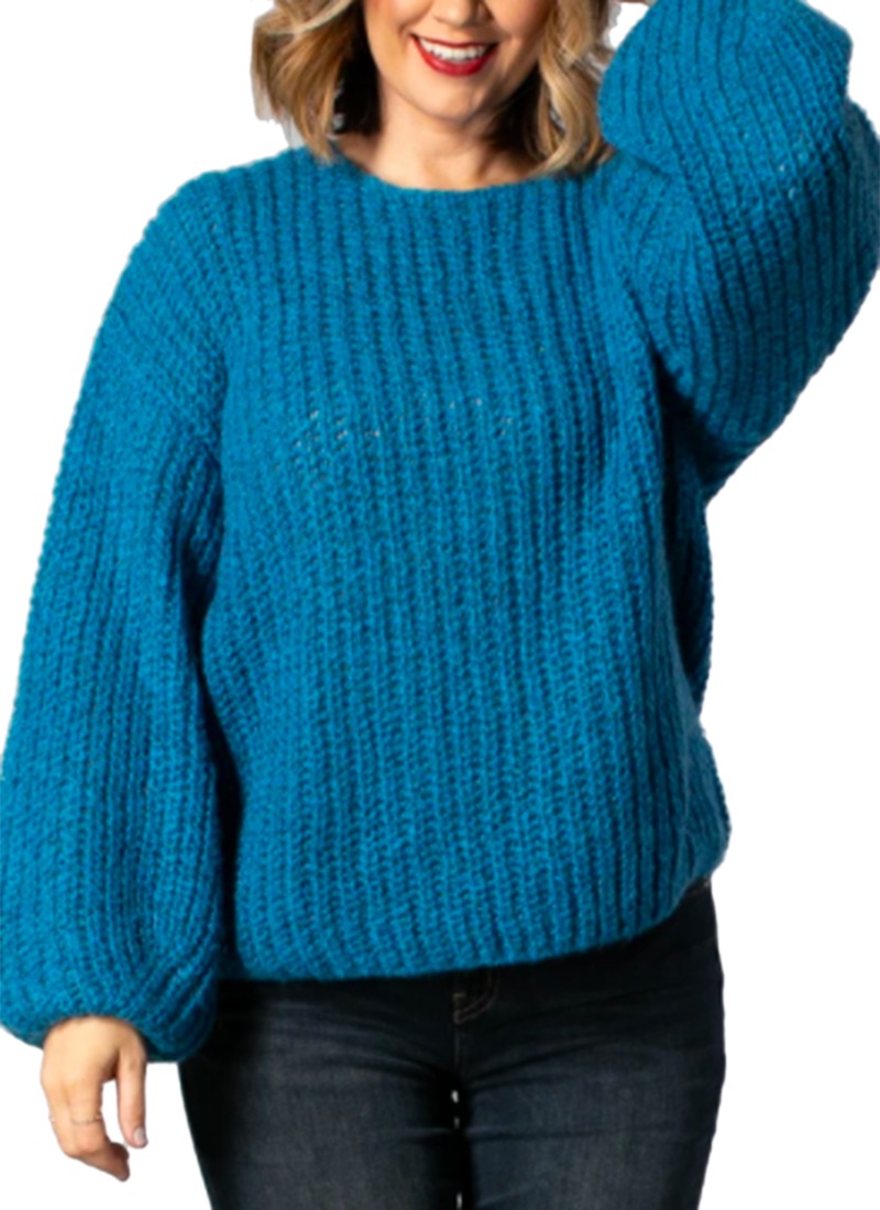 electric blue jumper