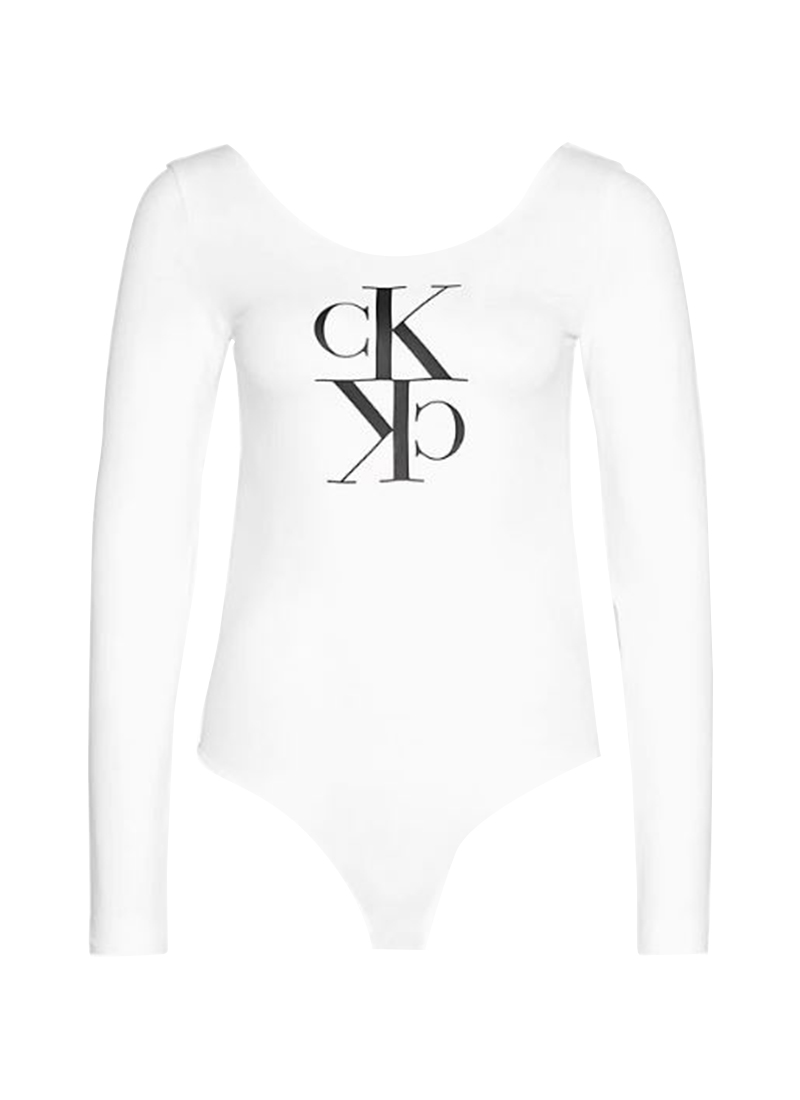 calvin klein monogram logo bodysuit