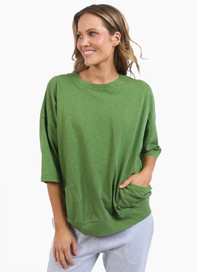 Elm Mazie Sweat - Cedar Green